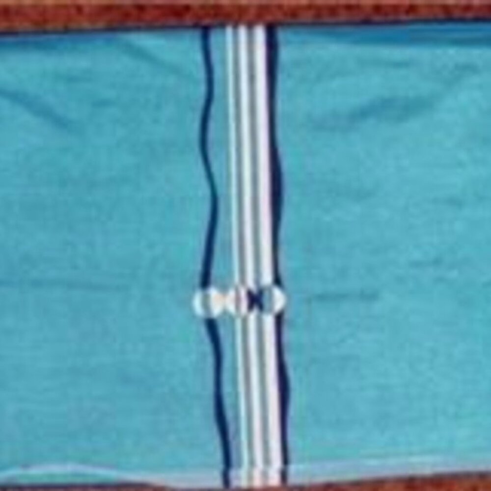 BLUE with STRIPES Polyester Spandex Swimsuit Fabric 47 1/2" wide x 1 1/2 yds